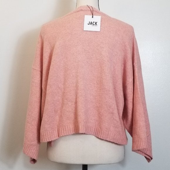 Jack by BB Dakota Cropped Sweater Peach Beige - Picture 4 of 4